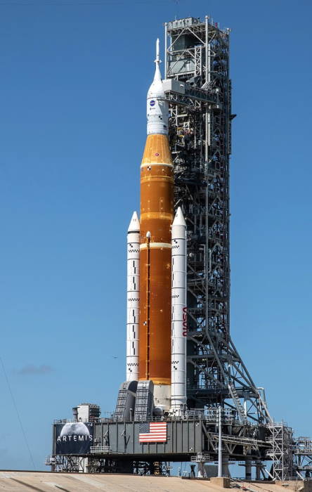 The maiden launch of America’s massive rocket to the moon is imminent